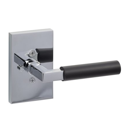 SURE-LOC HARDWARE Sure-Loc Hardware Levanto Privacy Rosette, Nickel, Smooth Grip in Flat Black LV102 NI GRIP-SM FBL